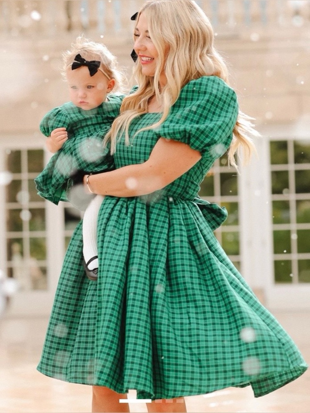NWT Ivy City Co Cupcake Dress Bright Green Plaid Dress